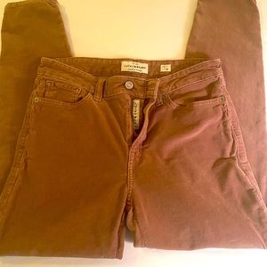 Lucky brand straight leg corduroy